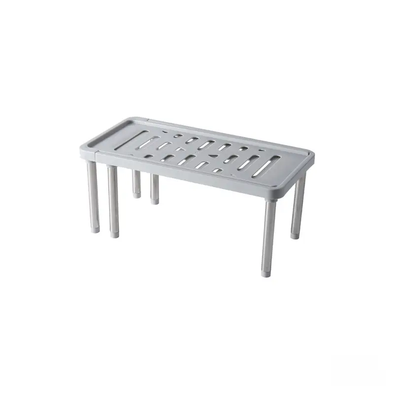 White Kitchen Retractable Storage Rack for Oven Microwave Rice Cooker - Image 2