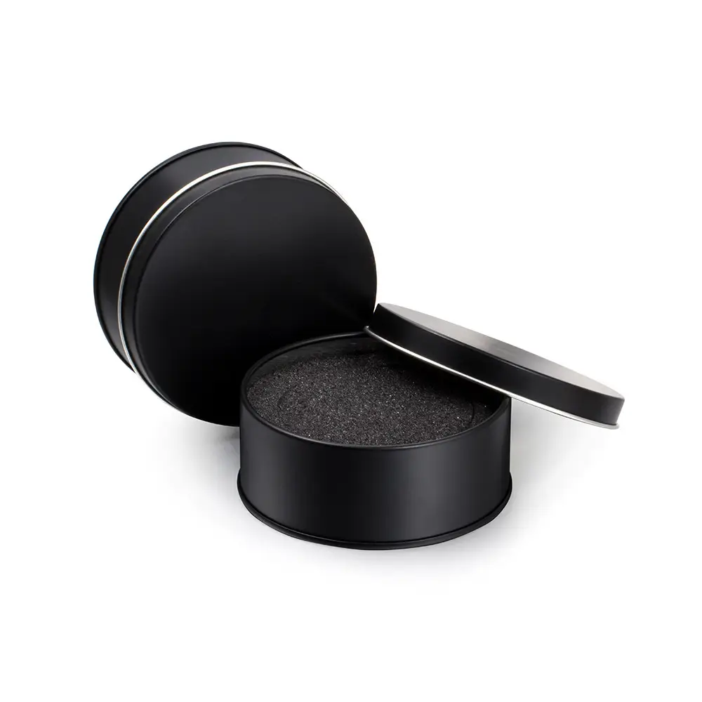 Aluminum Jewelry Box Black Gift Packaging - Image 3