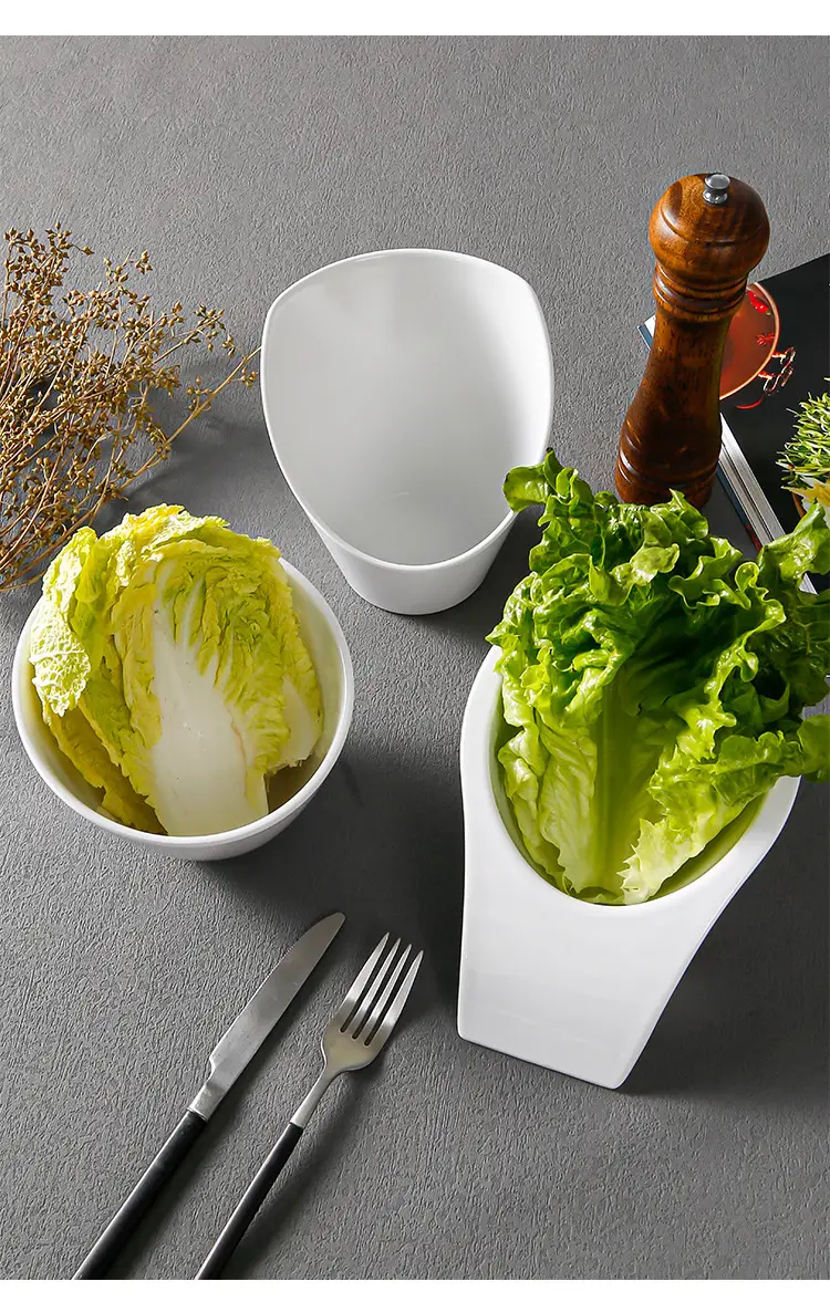 White Melamine Vegetable Bucket Bowl 12.5cm High — feature 9