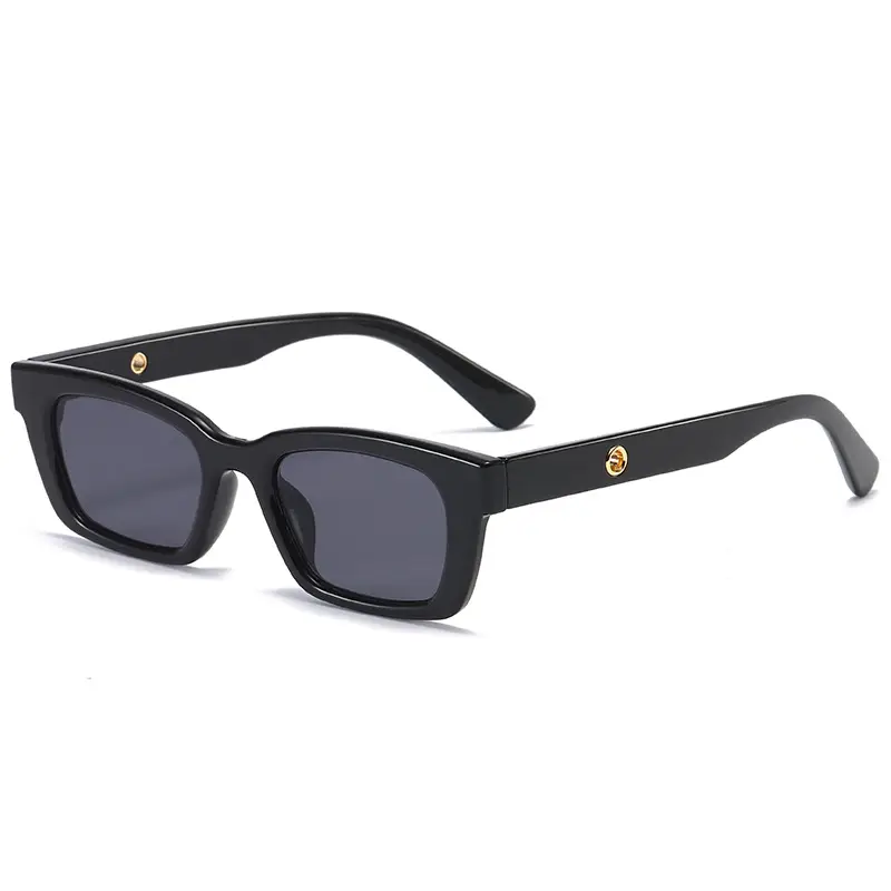 2022 Unisex Korean Sunglasses Retro Retro Black - Image 4
