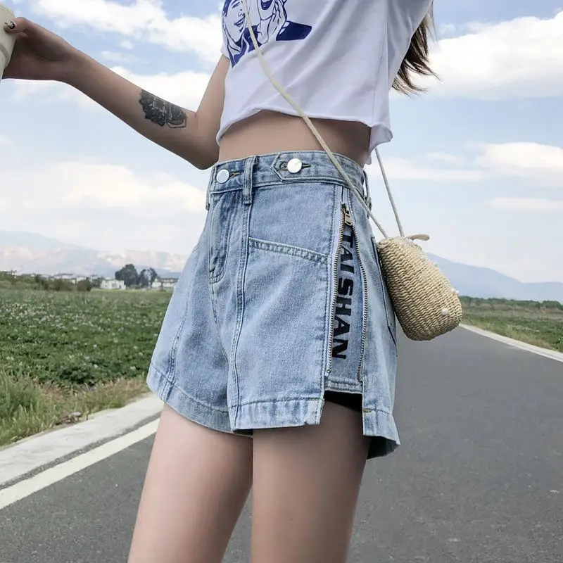 Korean Style High-Waist Denim Shorts for Women 2025 - Image 13