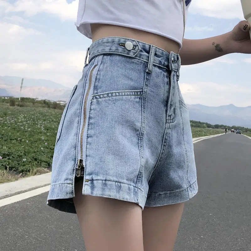 Korean Style High-Waist Denim Shorts for Women 2025 - Image 14