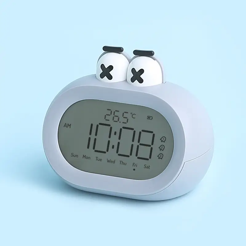 Factory New Cartoon Alarm Clock Blue 10:08 - Image 6
