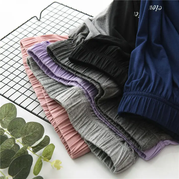 Gray Modal Loose Pants Summer Lounge Pants - Image 8