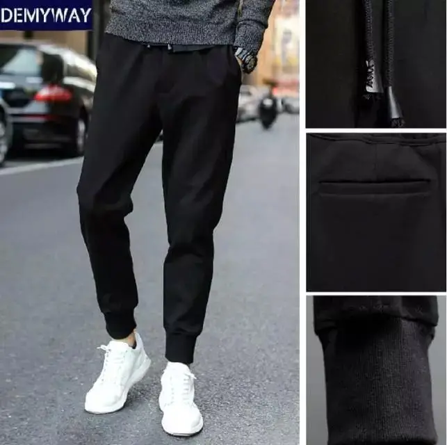 20 Teen Korean Style Thin Leg Casual Pants for Students Men's Loose Leg Sports Harlan Pants Ankle Pants - Image 3