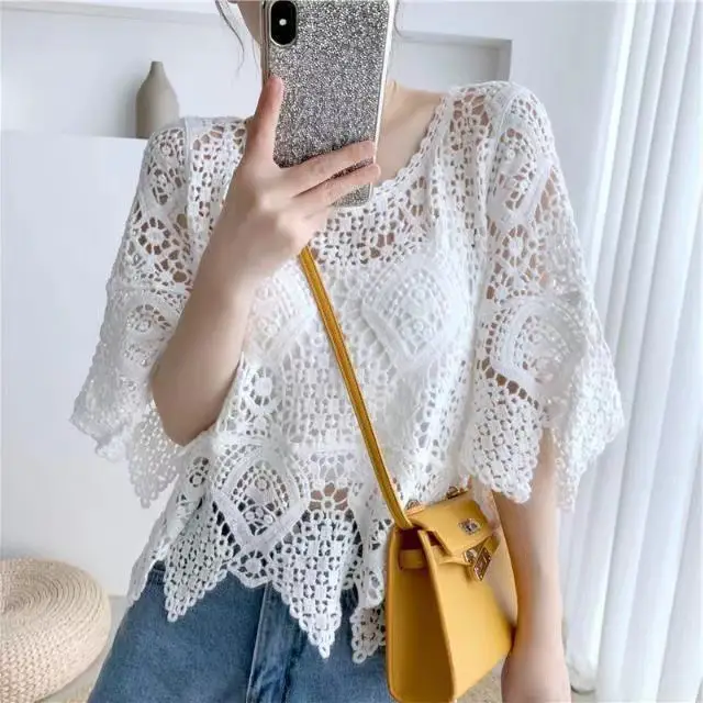 New Summer Lace Cardigan Sun Protection 3Q Sleeve