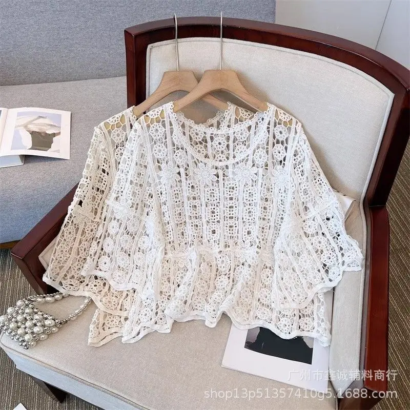 New Summer Lace Cardigan Sun Protection 3Q Sleeve