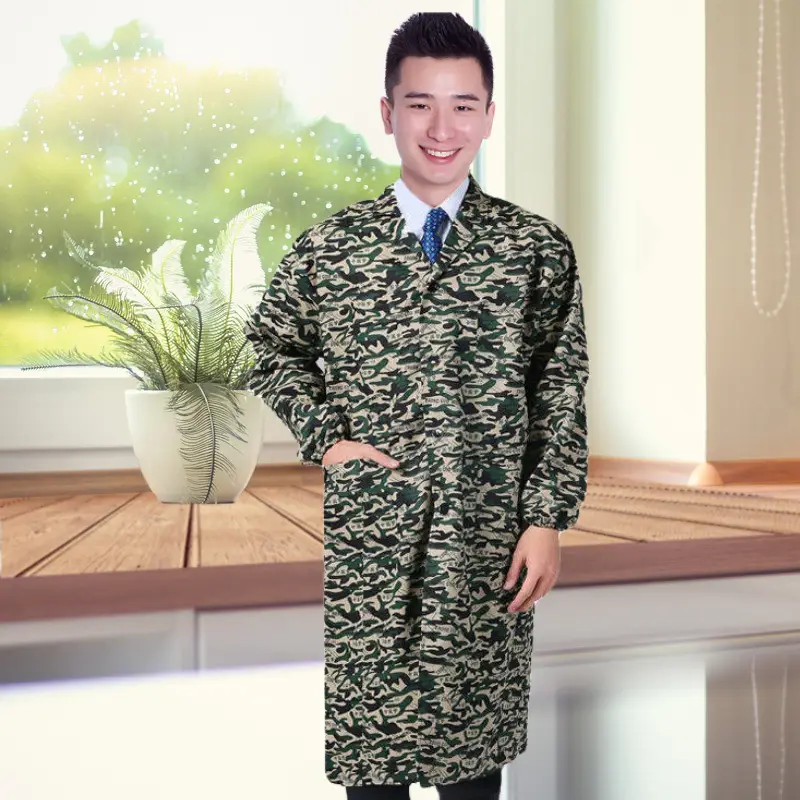 Long Sleeve Oil Resistant Work Coverall with Logo - Image 5