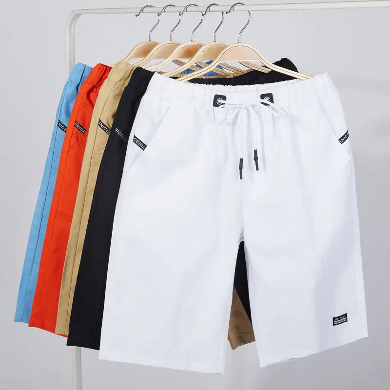White Men's Cropped Shorts Casual Medium Large - Image 9