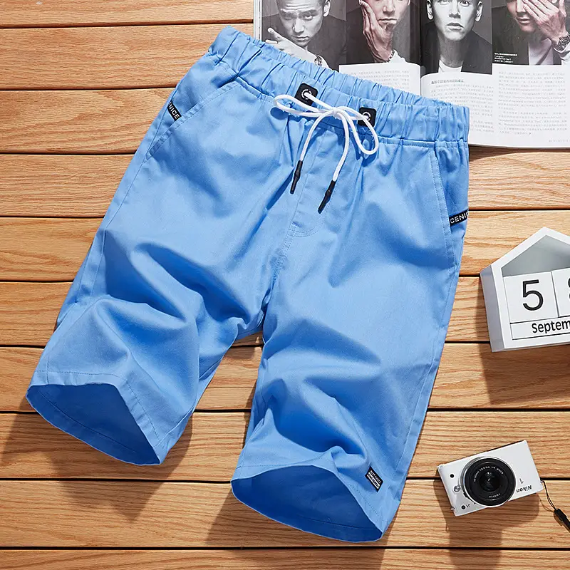 White Men's Cropped Shorts Casual Medium Large - Image 12