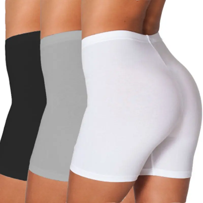 European Plus Size Solid Color Thin Leggings Yiwu Five Point Stretch - Image 16