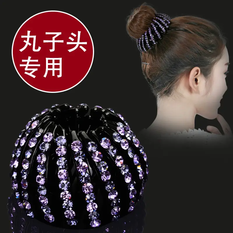 Wholesale Hair Ring with Rhinestone Grip Clips for Women - Image 7