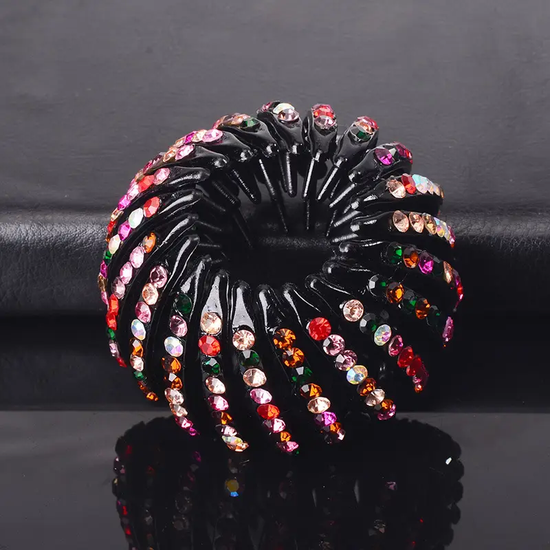 Wholesale Hair Ring with Rhinestone Grip Clips for Women - Image 8