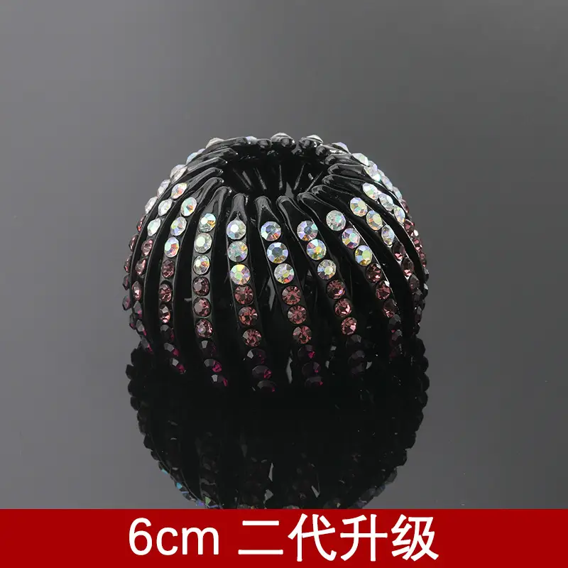 Wholesale Hair Ring with Rhinestone Grip Clips for Women - Image 2