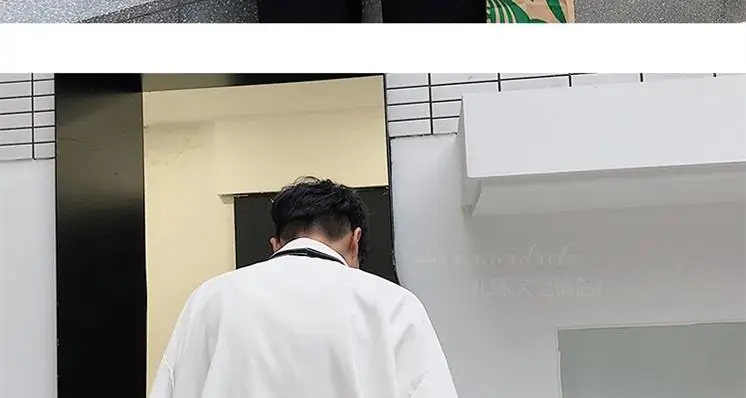 Men's Grey Korean Style Long Sleeve Shirt with Tie — feature 9