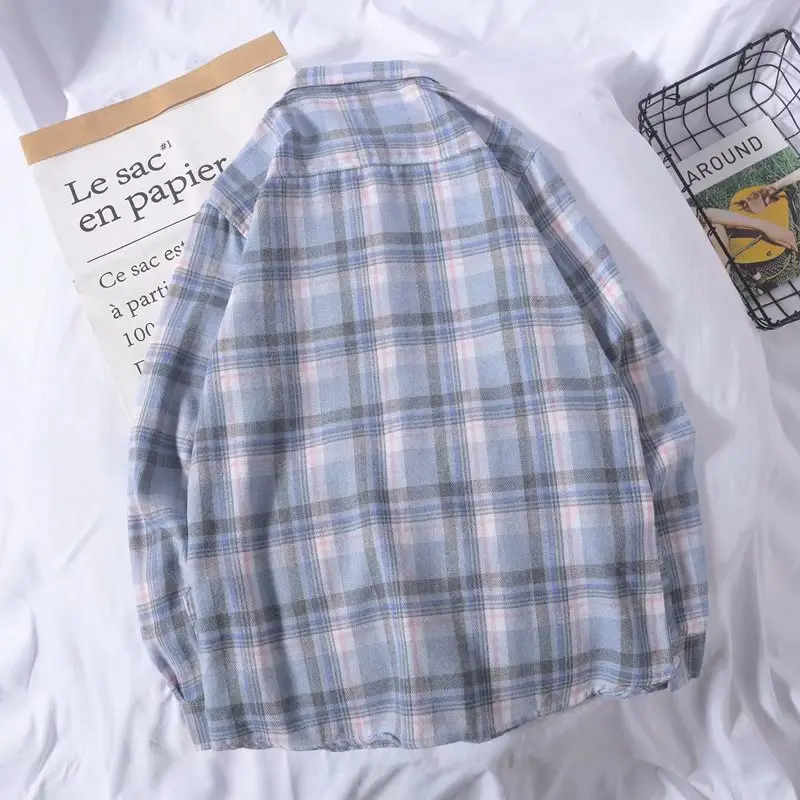 2020 New Spring Plaid Long Sleeve Shirt for Men