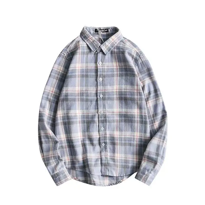 2020 New Spring Plaid Long Sleeve Shirt for Men