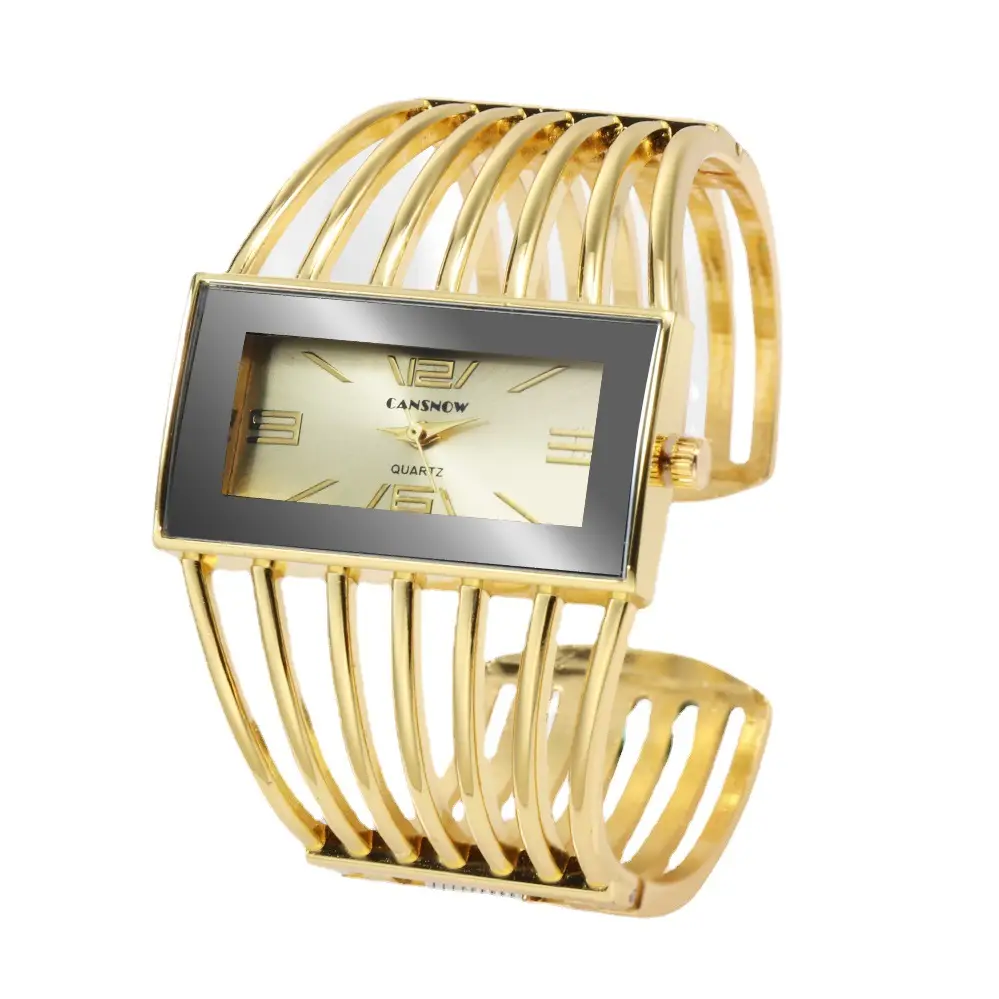 Ladies Rose Gold Hollow Bracelet Watch Quartz - Image 12