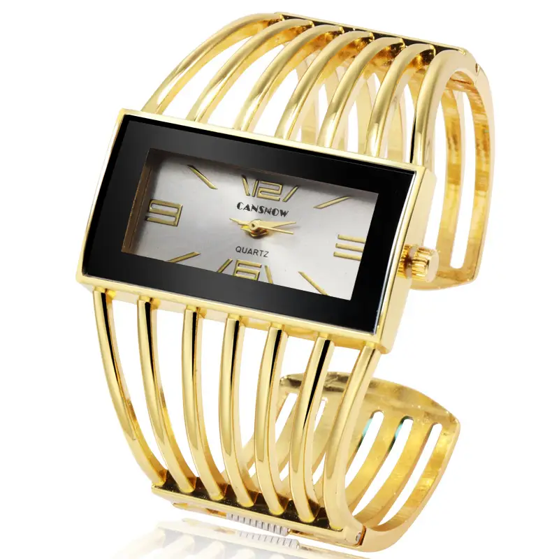 Ladies Rose Gold Hollow Bracelet Watch Quartz - Image 3