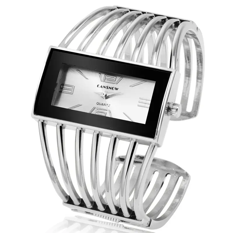Ladies Rose Gold Hollow Bracelet Watch Quartz - Image 6
