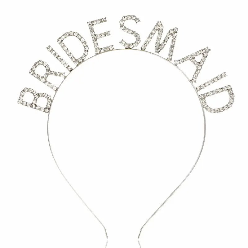 European American Vintage Rhinestone Bridesmaid Hairband 17cm - Image 2