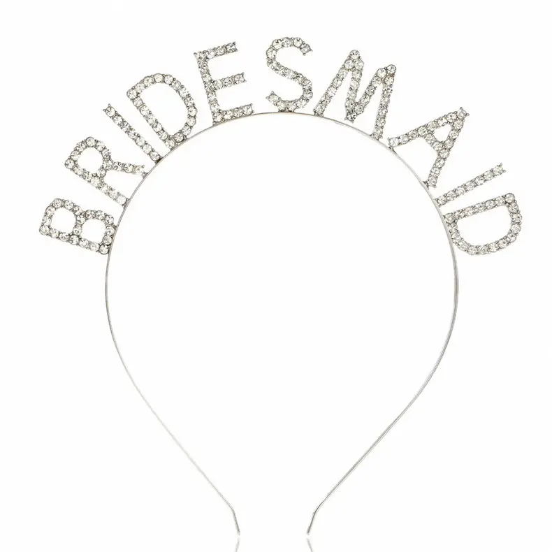 European American Vintage Rhinestone Bridesmaid Hairband 17cm — feature 37