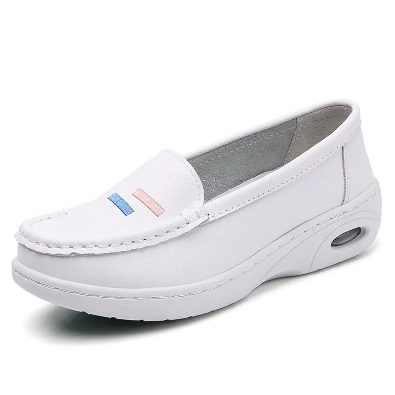 In-Stock Air-Cushioned Nurse Shoes for Women, Autumn Comfortable Soft-Soled Breathable Flat Wedge Non-Slip Versatile Hospital Work Shoes Cross-Border - Image 6