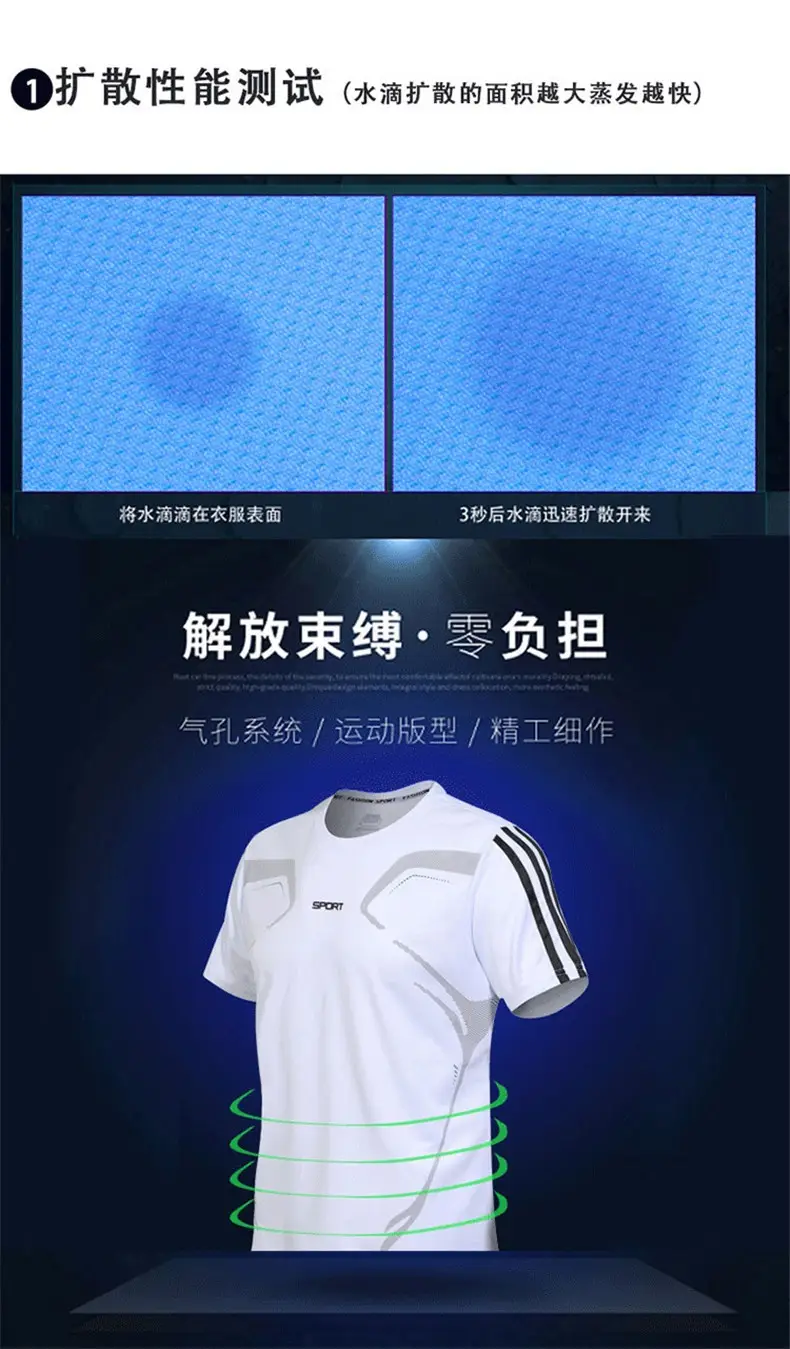 Men's White Gray Track Suit Black Shorts Running Sportswear — feature 4