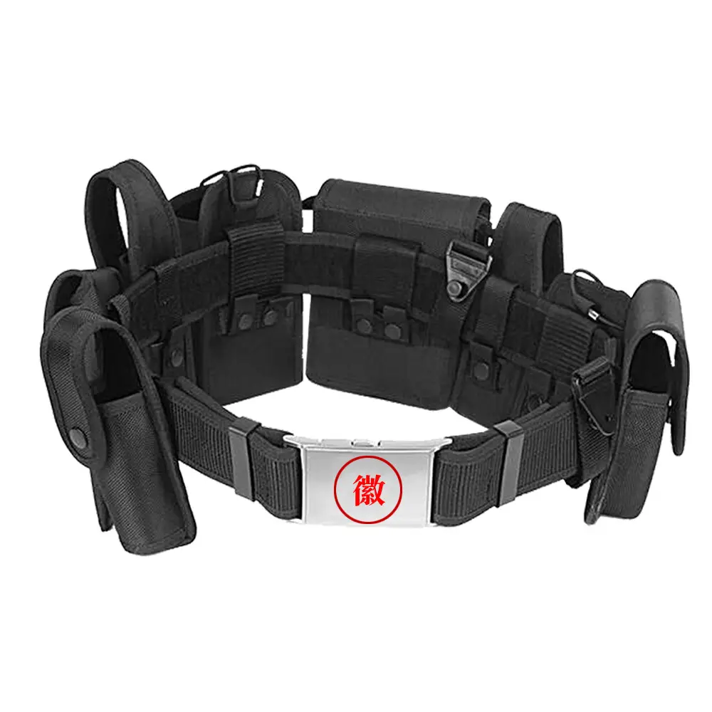 8-Piece Black Nylon Security Belt for Training - Image 14