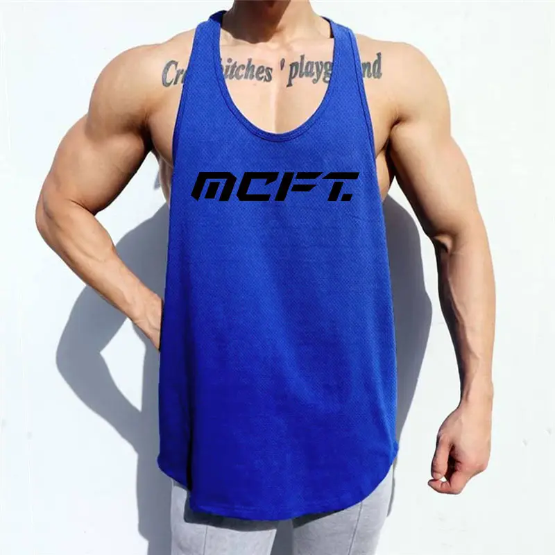 Men's Green Sleeveless T-Shirt MC FIT Plus Size