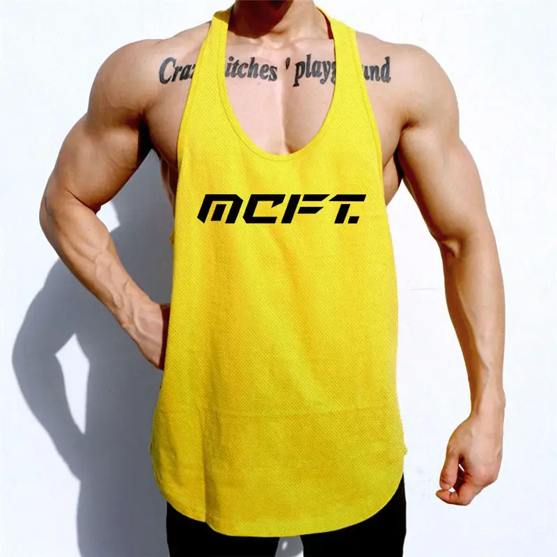 Men's Green Sleeveless T-Shirt MC FIT Plus Size