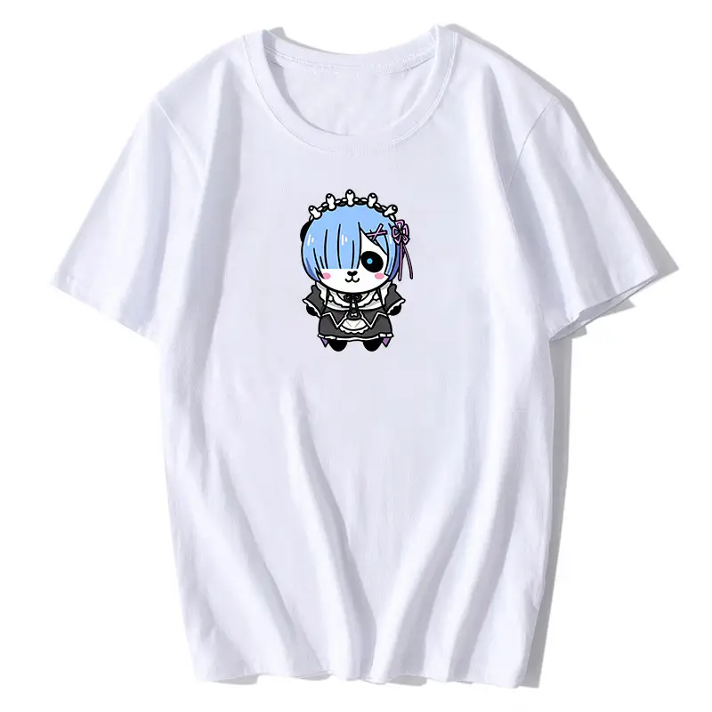 Men Women Anime Graphic Black T-Shirt - Image 2