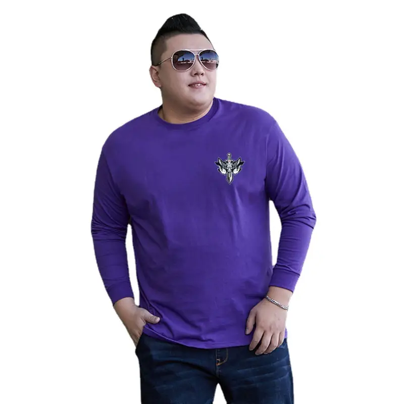 Men Red Long Sleeve T-Shirt with Logo