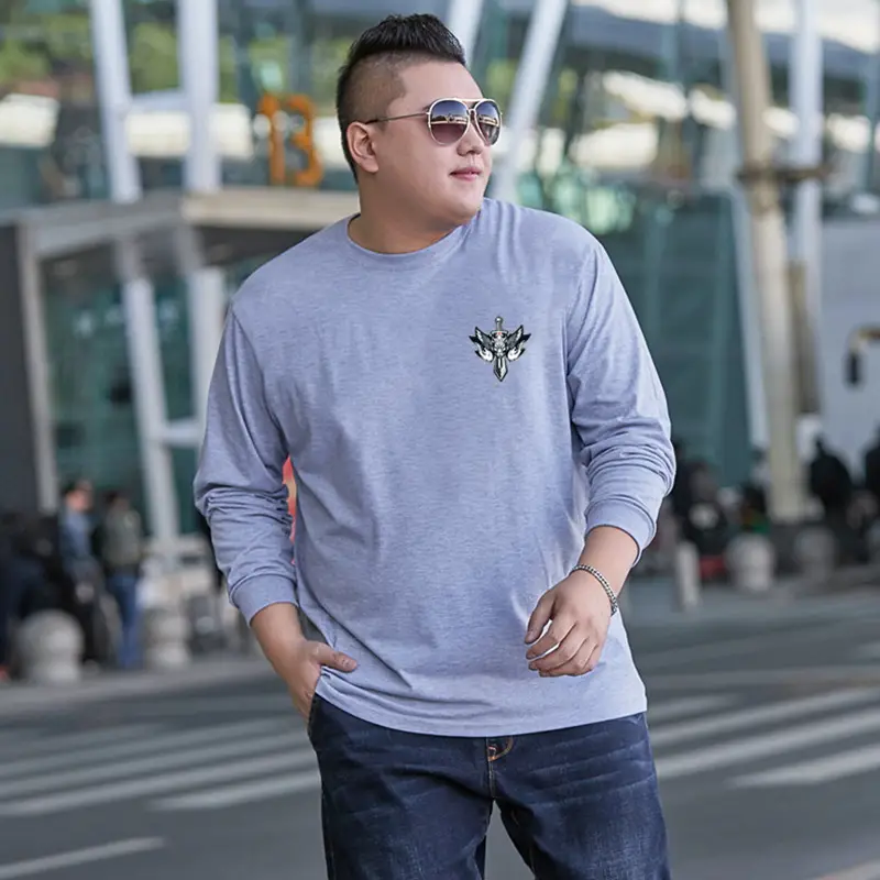 Men Red Long Sleeve T-Shirt with Logo