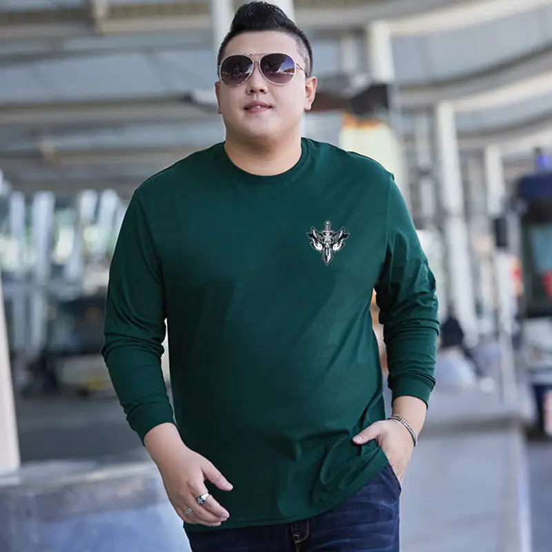 Men Red Long Sleeve T-Shirt with Logo