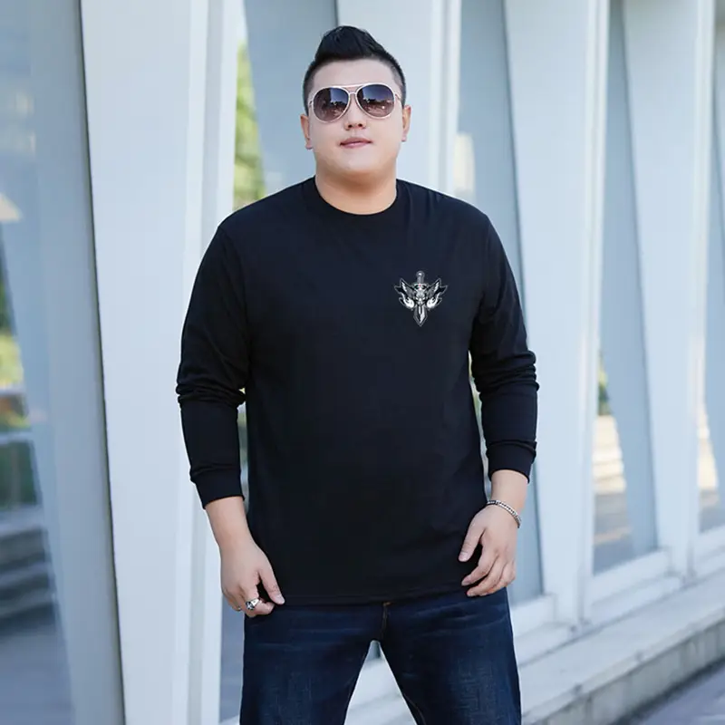 Men Red Long Sleeve T-Shirt with Logo