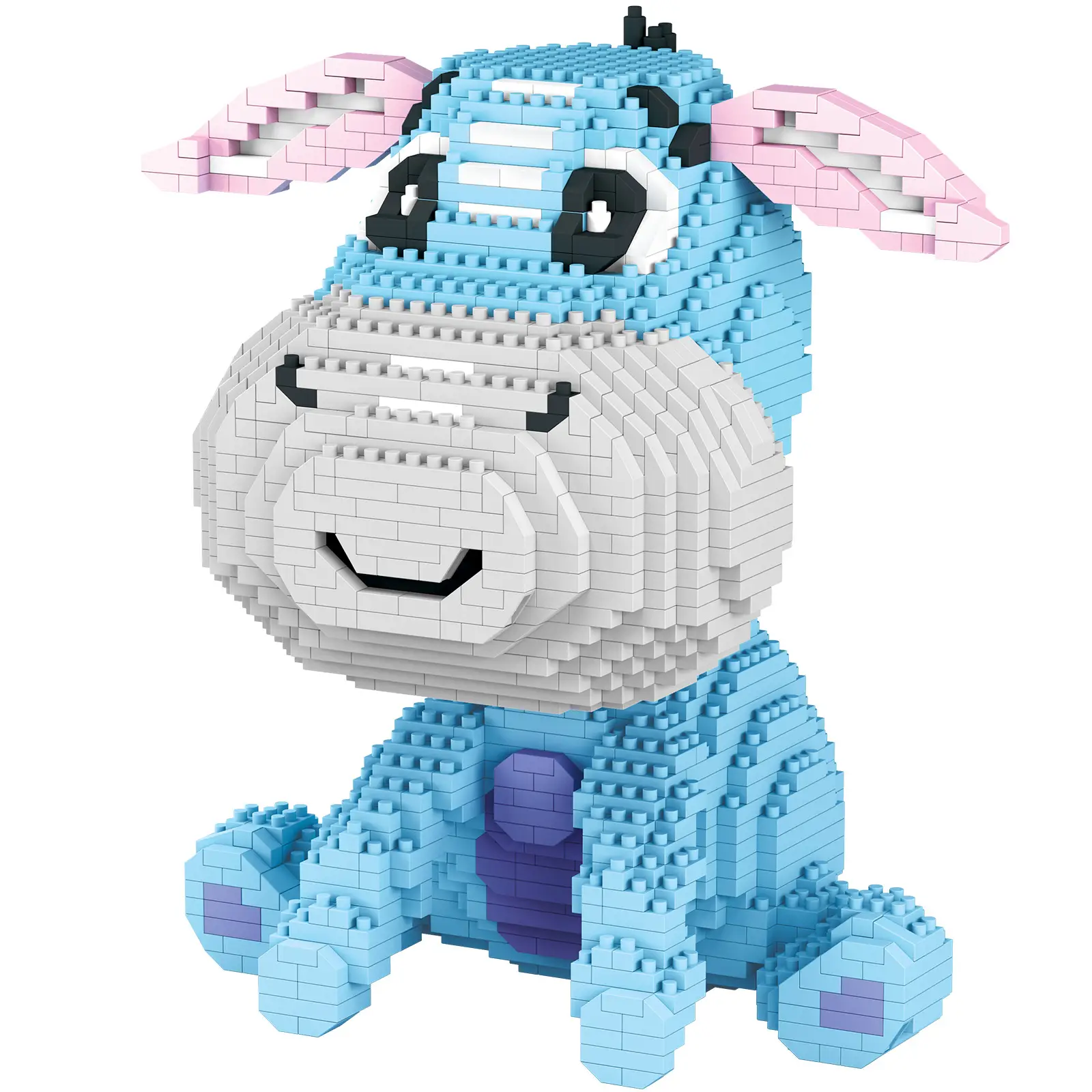 Blue Diamond Particle Dog Building Toy for Kids