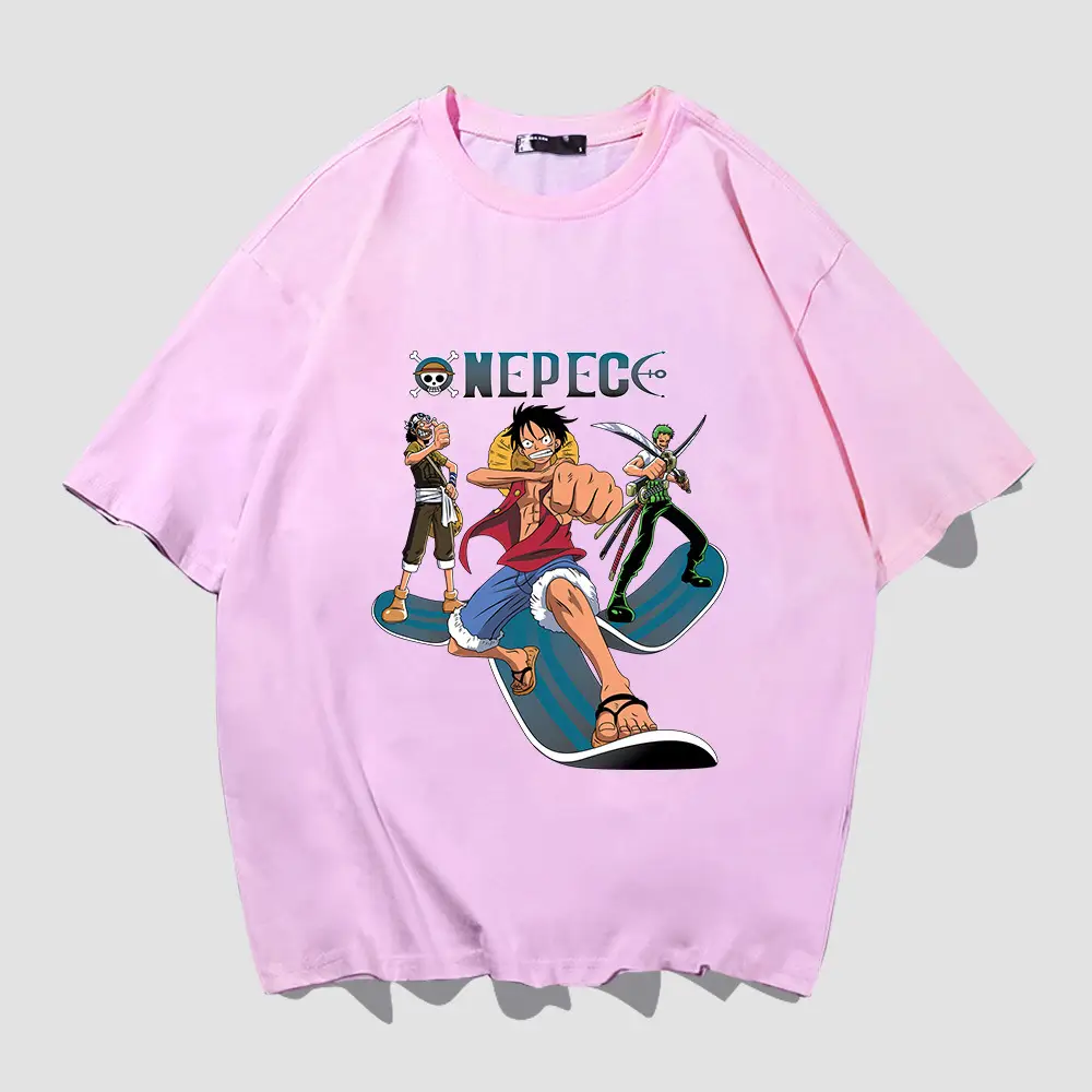Men Anime Printed T-Shirt Red Summer Style - Image 6