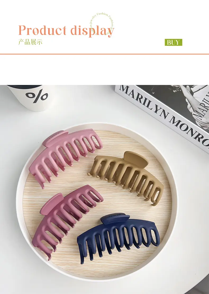 11cm Frosted Hair Clip for Women — feature 8