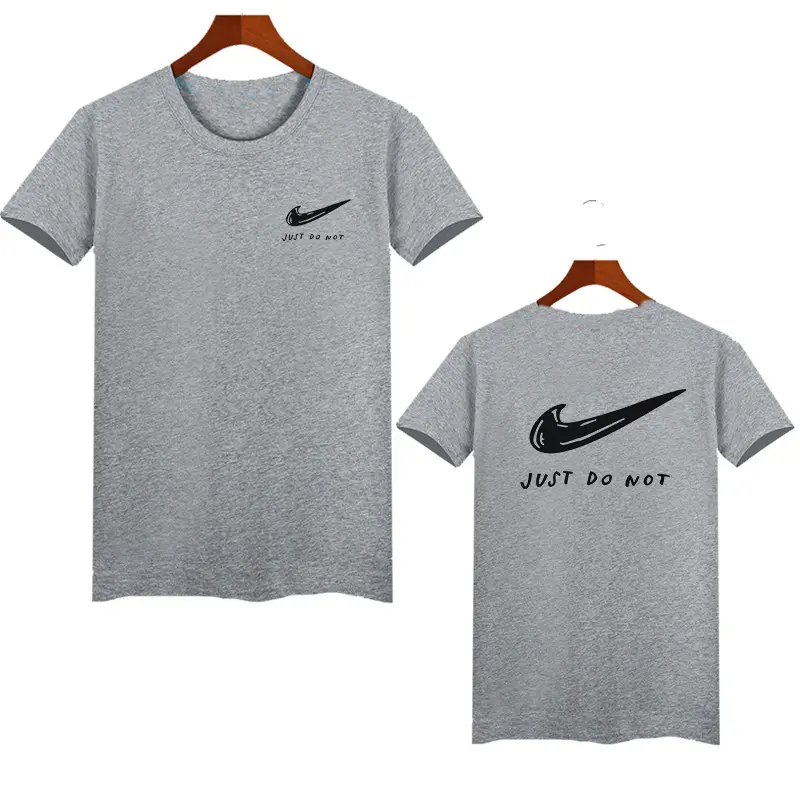 Nike Grey Graphic T-Shirt Just Do Not for Men Women - Image 11