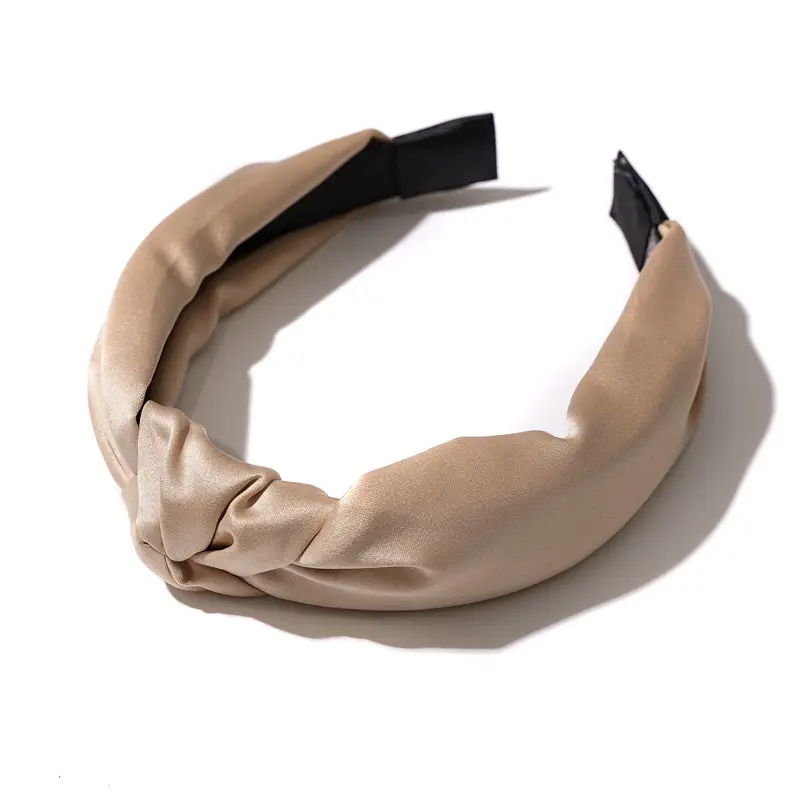 Three-State Retro Satin Hair Band Pink Black Wholesale - Image 6