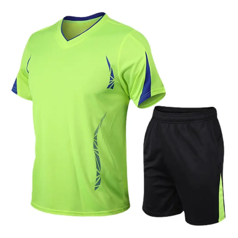 Men's Neon Green Running Fitness Suit Large - Image 15