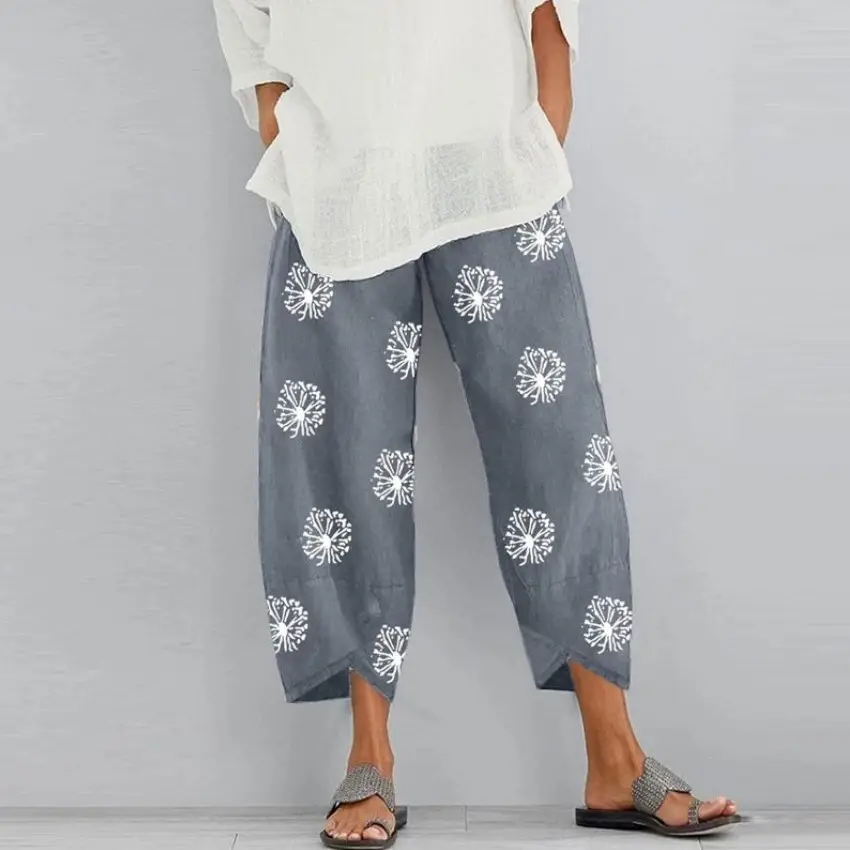 New Cross-Border Nine Point Pants Plus Size Green