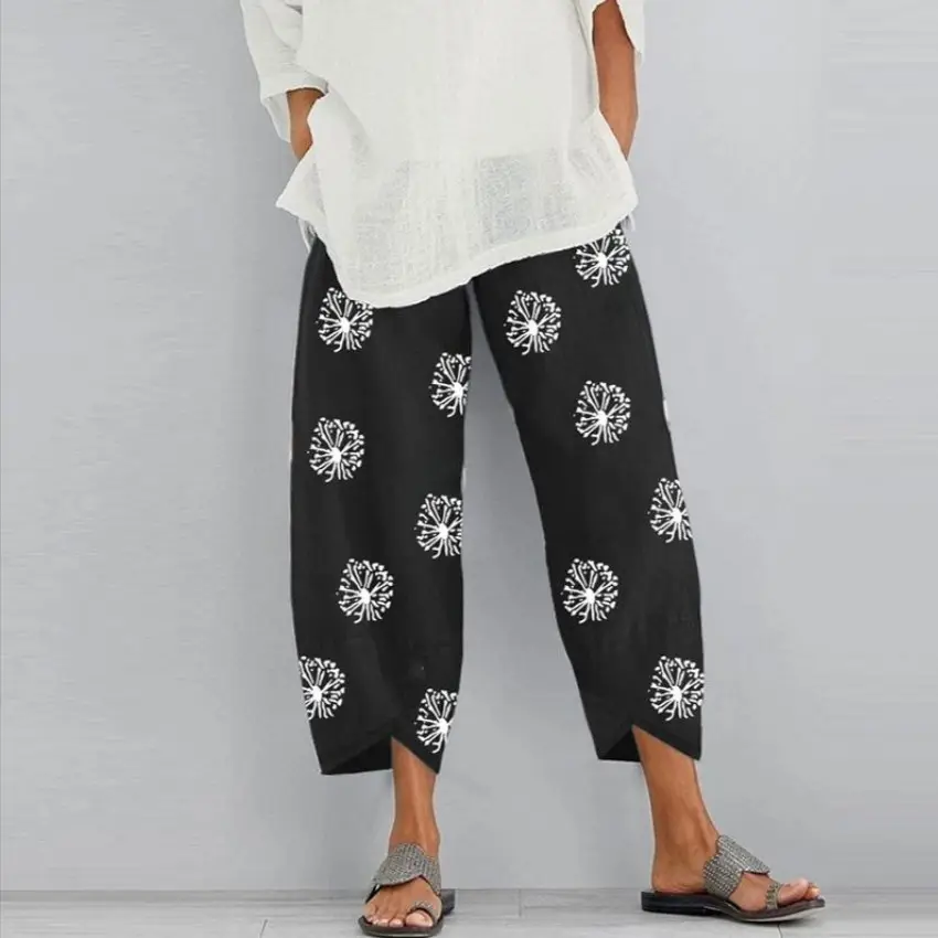 New Cross-Border Nine Point Pants Plus Size Green