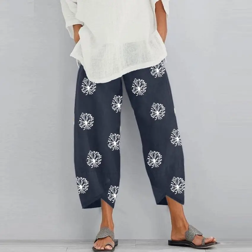 New Cross-Border Nine Point Pants Plus Size Green