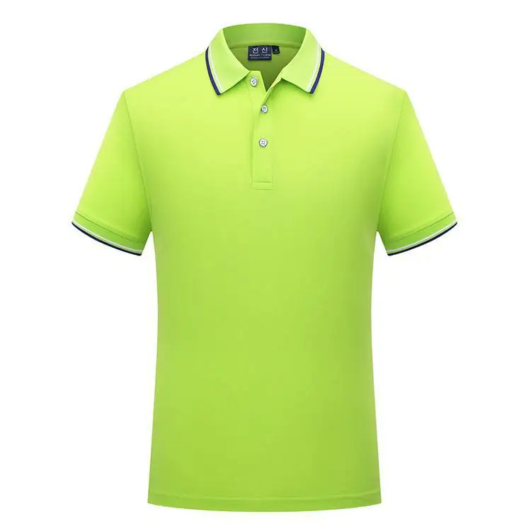 Men Yellow Polo Shirt Short Sleeve Collared Brand - Image 9