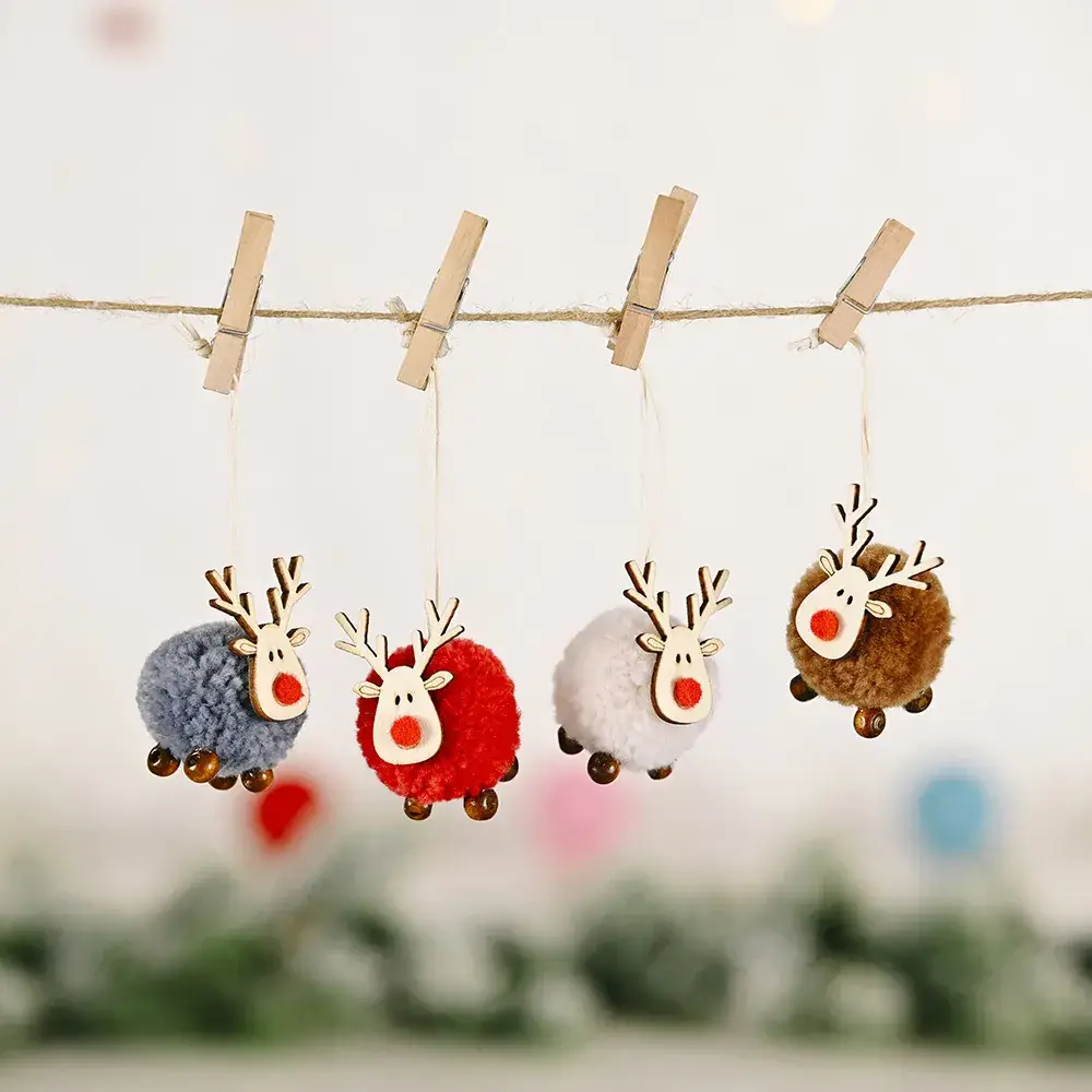 Felt Deer Christmas Tree Pendant Decor - Image 6