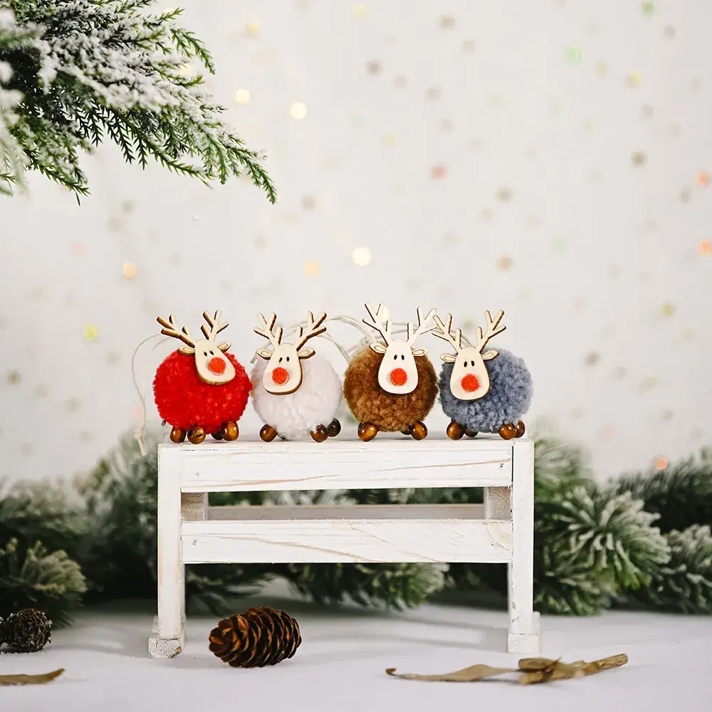 Felt Deer Christmas Tree Pendant Decor - Image 8