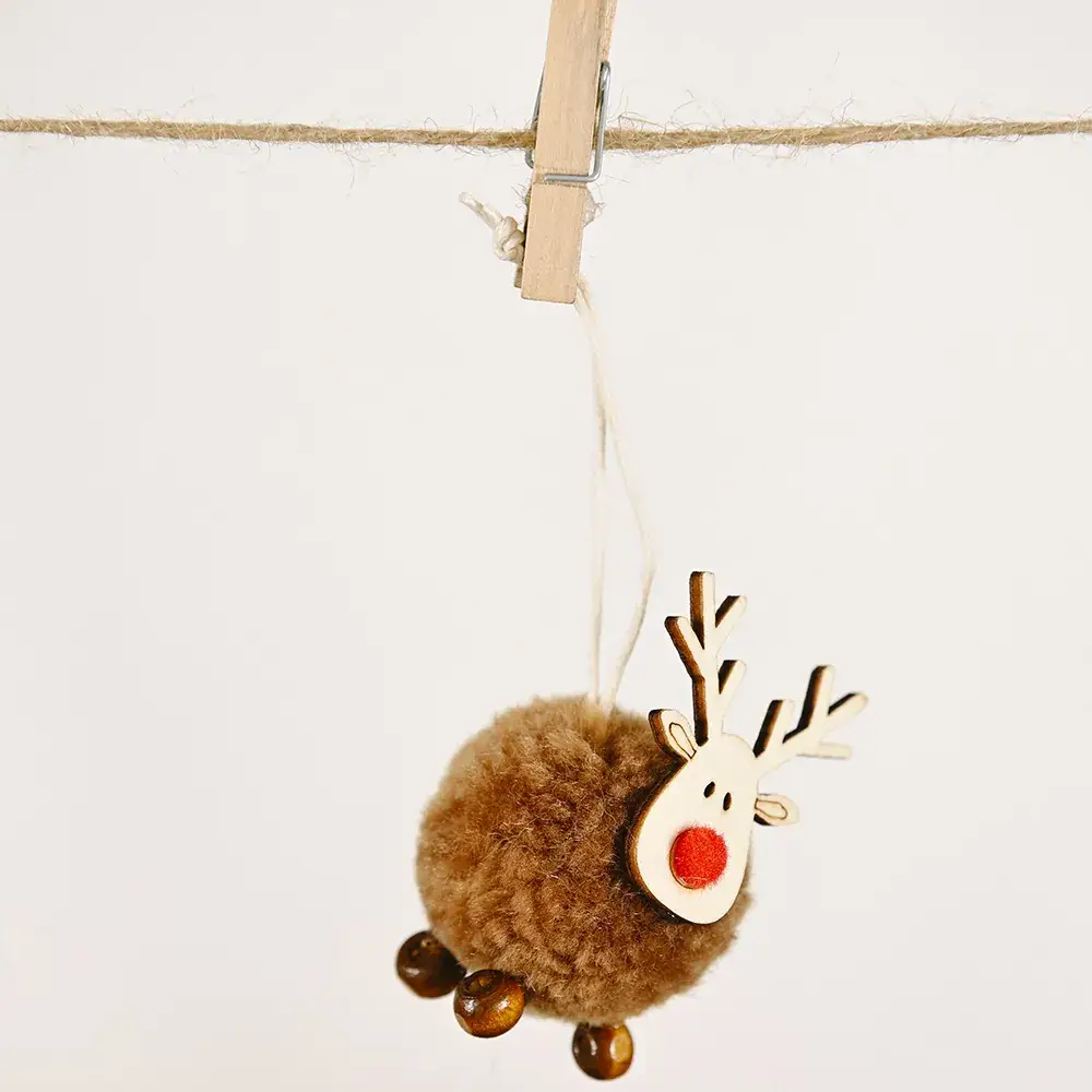 Felt Deer Christmas Tree Pendant Decor - Image 4