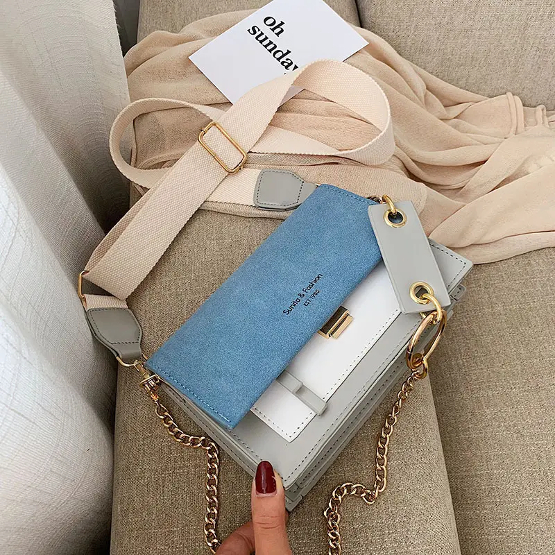 Women's Blue Chain Shoulder Bag 2026 Summer - Image 3